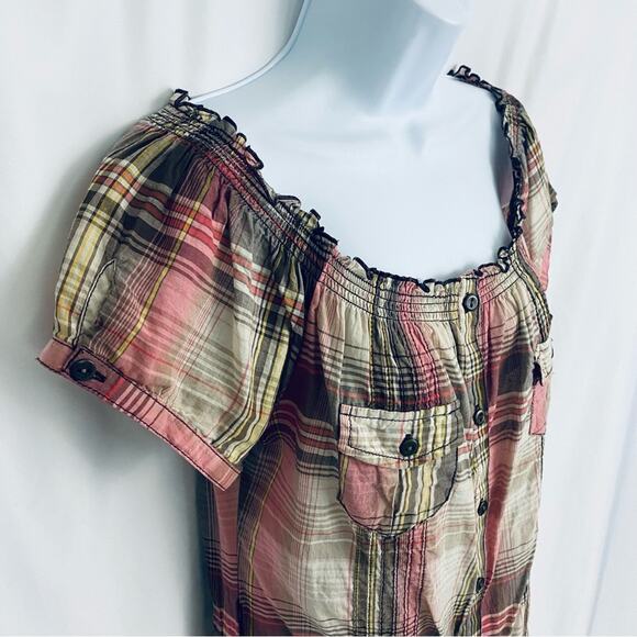 FANG Plaid Tunic Size Large - Picture 5 of 11